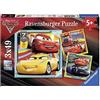 Ravensburger - Puzzles Disney Cars 3 Confezioni da 3 | Puzzle Bambini 5 Anni O p
