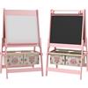 Altro Lavagna per Bambini con Cavalletto 3 in 1 e 2 Contenitori, Età 3-8 anni, 54x46.5