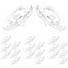 Soft Silicone Push-in Eyeglasses Nose Pads Transparent Non Slip Cushions