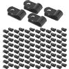 No 2X(1000 Pezzi 1/4 Pollici Nero Nylon R-Tipo di Clip per Cavi per il Montagg9536