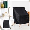 Waterproof Dining Chair Cover Durable Black Oxford Fabric Protector
