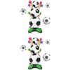 Standing Soccer Balloons for Soccer Game Party Reusable Decor Set