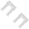 2Pcs Durable Mini Arch Frame Plastic Miniature Garden Gate and Wedding Pillars