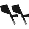 Black ABS Tail Fin for Wind Direction Indicator Anemometer Accessories
