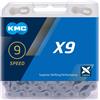 KMC Catena X9 Unisex 1/2" x 11/128" Grey