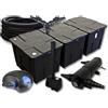 WilTec TTSet filtro SunSun 90000l Chiarificatore 24W Pompa ECO 100W Tubo Fontana