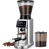 Amzchef macinacaffè, macine coniche, acciaio inox, regolazioni, display touch, caffè