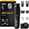 Braun Regolabarba Tagliacapelli Braun Viso Corpo Capelli 120 min Serie 5 AIO5540