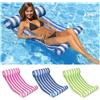 Materassino Telo Amaca Gonfiabile Per Piscina Mare Relax In Tessuto Pvc 130x70cm