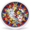 RobertAgor ALLPRESS OROLOGIO DA PARETE TONDO 30 CM SICILIA MAIOLICA DECORO DONNA CUCINA CASA VINTAGE