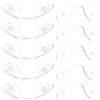 10Pcs Durable Silicone Nose Pads for Eyeglass Nose Grip Cushions Transparent