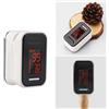 Digital Finger Fingertip Pulse Oximeter Oxygen Monitor Nero Bianco