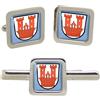 Giftshop UK Rothenburg Sia Der Tauber (Germania) Quadrato Gemelli E Fermacravatta Set