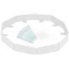1 Set Reusable Plastic Garden Fence Border for Landscaping White Decorative PP
