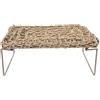 Iron Frame Lizard Lounger Bed Woven Straw Resting Mat for Reptiles