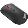 Lenovo ThinkPad Bluetooth Silent Mouse, Collegamento Bluetooth 5.0 Dual-Host, Sensore Ottico fino a 2400 DPI, Silenzioso, Durata Batteria 1 anno, Compatibile con Windows 10 e versioni successive, Nero