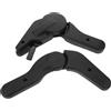 2Pcs Adjustable Black Metal Gaming Chair Tilt Control Multi Angle Adjusters