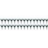 Plastic Garden Border Fence with Tulip Design Sky Blue for Lawn Edging