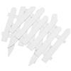 Plastic Garden Edging Fence White Decorative Yard Border for Patio