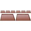 8Pcs Reusable Coffee Silicone Dehydrator Sheets for Food Steamer Use