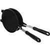 Reusable Black Egg Roll Maker Nonstick Pan Cast Aluminum Quick Heating Mold