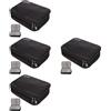 Sturdy Black Electronic Accessories Storage Pouch Reusable Travel Organizer Bag