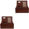 Coffee Wooden Pet Memorial Urn Box with Picture Frame for Dog Ashes