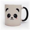 3Pcs Black Ceramic Coffee Mugs Heat Sensitive Color Changing Reusable Tea Cups