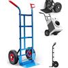 Ecovelò CARRELLO A MANO PORTAPACCHI SCARICO PORTATA Max 200 KG ACCIAIO RUOTE PNEUMATICHE