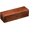 Classic Brown Wooden Watch Case Durable Protective Organizer Storage Box