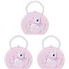 3Pcs Lovely Pink Hair Decor Case Storage Box for Jewelry and Headdress