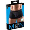 Svenjoyment Boxer da uomo neri Svenjoyment con elastico sottile rosso in vita XL