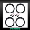 IPNOSIS Kit 4 Adattatori Supporti Ant + Post 16,5cm x Lancia Delta III 2008-2014 +4 Cavi