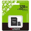 KINGSTON CANVAS SELECT PLUS 128GB MICRO SD 128GB + ADATTATORE SD