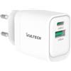 VULTECH CC33-1C1A CARICATORE UNIVERSALE 1 PT USB-C + 1 PT USB-A GAN 33W