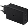SAMSUNG FAST EP-T6530NBEGEU ALIMENTATORE 65W TRIO 2XUSB-C + 1 X USB A BLACK