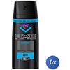 Axe 6x Bundle Axe Marine Uomo Deodorante Spray 150 Ml 1 Pz