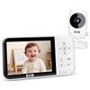 GHB Baby Monitor Video e Audio 3.2'', 2100mAh Monitor Baby con Telecamera | Visi