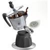 BORBONE CAFFE' BORBONE MOKACIAO CAFFETTIERA MOKA A CIALDE 44MM CON PIATTINO INDUZIONE
