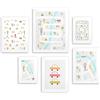 Naklejkomania Poster per bambini 6 pezzi Set City Cars Street Picture Gallery 100x100