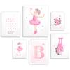 Naklejkomania Set di poster per bambini Galleria Ballerina rosa per bambine 100x100