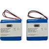 2 x Pyronix Deltabell DELTABB WE Sirena Campana Batteria Batt ES1 Coppia