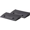 Does not apply 10646 Rampa carrabile per marciapiede Nero 50 x 27 x 7 cm Set di 2