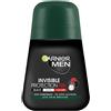 Garnier Men Deodorante roll-on Protezione invisibile 72h - Nero, Bianco, Colori
