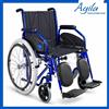 AIESI Sedia a Rotelle pieghevole con pedane elevabili carrozzina AGILA EVOLUTION PLUS