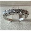 Carlo Raspagni ANELLO FEDINA IN ORO BIANCO 18 kt. CON SETTE DIAMANTI NATURALI E GARANZIA