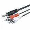 Cavo Audio Jack 3,5mm Aux a 2 RCA Maschio 5 Metri Stereo Doppio Y Adattatore