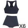 Set di 2-6 capi di abbigliamento femminile in scala 1/6, costumi eleganti