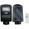 Lampione Stradale Led 30 W Pannello Fotovoltaico Energia Solare Esterno