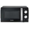 SEVERIN Forno Microonde Solo 17L 700W, Nero - MW 7886 | In Acciaio Inox, Piatto